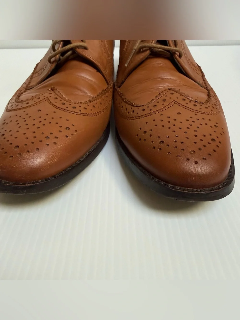 ASOS Classic Men's Tan Leather Wingtip Oxfords
